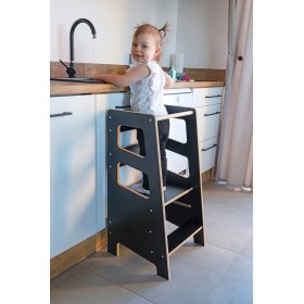 Montessori učni stolp Quadro Black, Ourbaby®