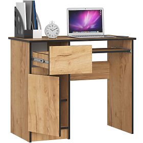 RAČUNALNIŠKA MIZA PIKSEL PK HRAST CRAFT - LEVA