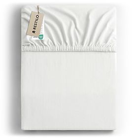 Rjuha AMBER barva bela klasični stil material jersey 80-90x200 DecoKing