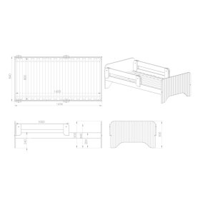Otroška postelja Rookie 160x80 cm
