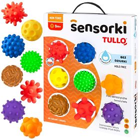 Senzorične žogice Tullo - 8 žogic brez odprtin