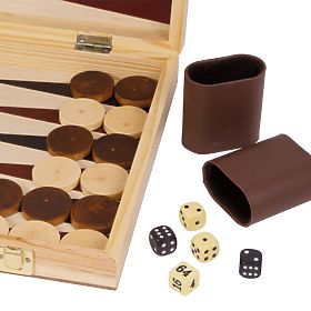 Small Foot Case za šah in backgammon