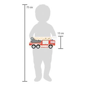 small foot Gasilski tovornjak z vrtljivo lestev