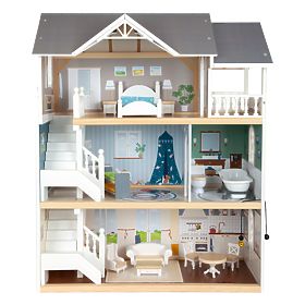 small foot Hišica za punčke Mestna vila