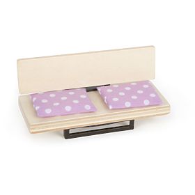 small foot Lesena hiška za punčke s teraso