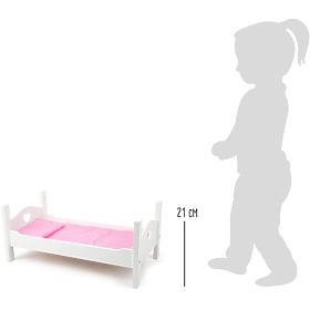 small foot Lesena posteljica bela
