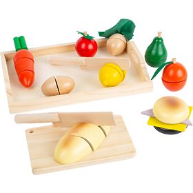 small foot Lesena rezalna hrana zajtrk - poškodovana embalaža