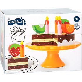 small foot Lesena rojstnodnevna sadna torta