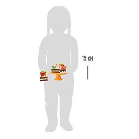 small foot Lesena rojstnodnevna sadna torta