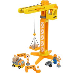 small foot Leseni žerjav s dodatki