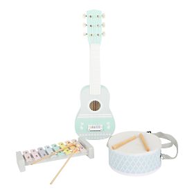 small foot Pastelni glasbeni set 3 kosi