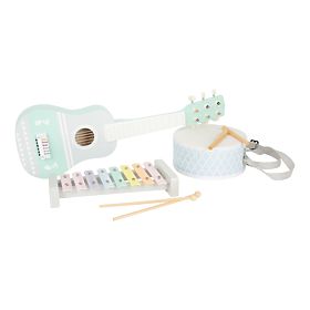 small foot Pastelni glasbeni set 3 kosi
