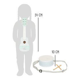 small foot Pastelni glasbeni set 3 kosi