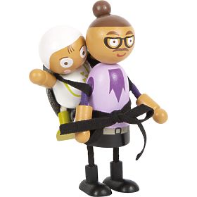 small foot Upogljive punčke družina z otrokom