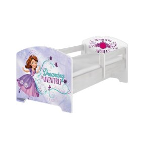 Otroška postelja z pregrado - Sofija I. - dekor norveškega bora, BabyBoo, Sofia the first