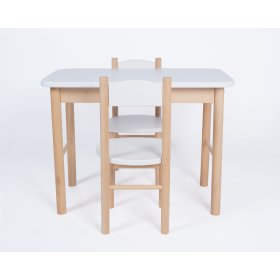 Komplet mizice in stolčkov Simple - bel, Drewnopol
