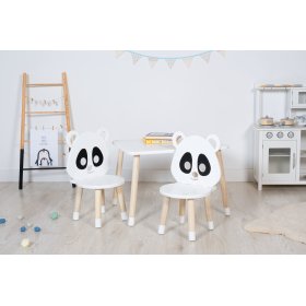 Komplet klubske mizice in stolov - Panda, Dekormanda