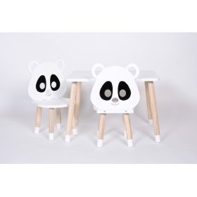 Komplet klubske mizice in stolov - Panda, Dekormanda
