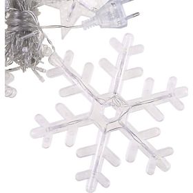 Svetlobne verige snežinke in zvezdice božična razsvetljava zavesa 138LED, MULTISTORE