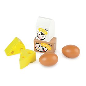 Tidlo Lesen zaboj z mlečnimi izdelki in jajci