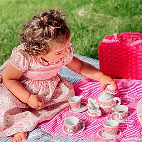 Tidlo Posoda za piknik v rožnati košari, Tidlo