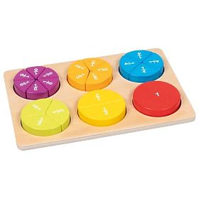 Učenje ulomkov Goki Puzzle za učenje računanja