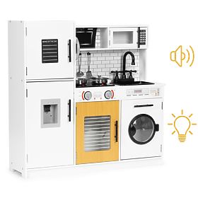 Velika lesena kuhinja za otroke + zvoki in luči ECOTOYS, EcoToys