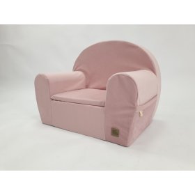 Otroški fotelj Velvet - roza, TOLO