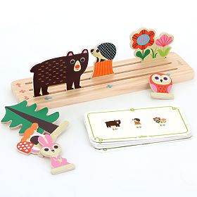 Vilac Lesena logična igra Postavi pravilno! Gozd