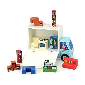 Vilac Lesena logična igra Pravilno naloži! Selitveni mojstri