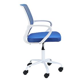 VRTLJIVI STOL FD-6 BELA / MODRA