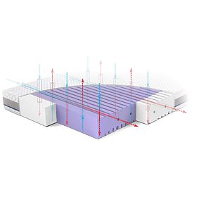 Vzmetnica za otroško posteljico ASEPTIC iz antibakterijske pene: Velikost - 140x70, Rücken