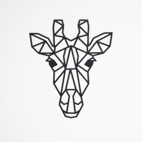 Lesena geometrijska slika - Žirafa - različne barve, Elka Design