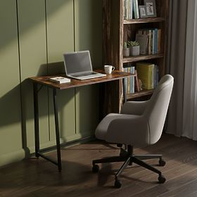 Zložljiva računalniška miza 80x45 cm miza za prenosni računalnik loft starinski oreh ModernHome