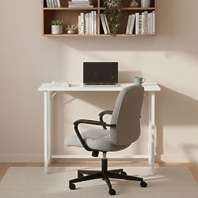 Zložljiva računalniška miza 80x45 cm mizica za prenosnik bela ModernHome