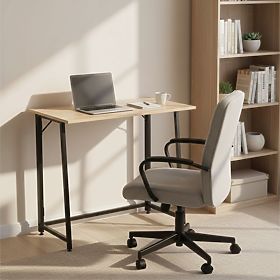 Zložljiva računalniška miza 80x45 cm mizica za prenosnik loft svetli hrast ModernHome